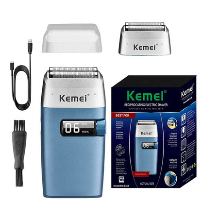 Original Kemei 3-Speed Motor Hair Beard Electric Shaver For Men