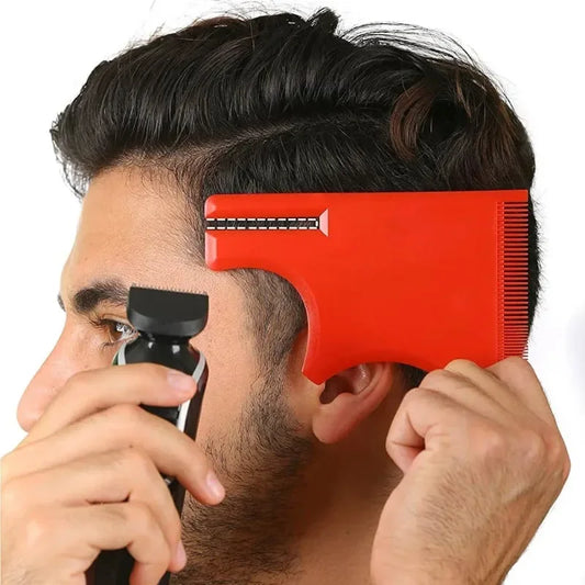 Multi-Curve Hairline Stencil for Men Beard Template