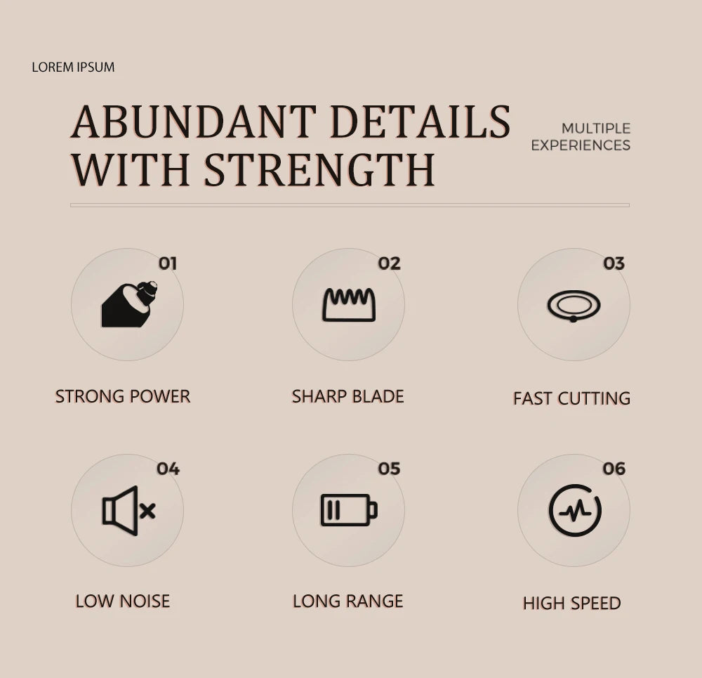 Kemei Electric Triple Blades Razor Rechargeable Barber KM-T91