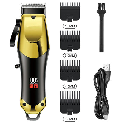 USB Rechargeable Hair Clippers for Men, Three-piece Set