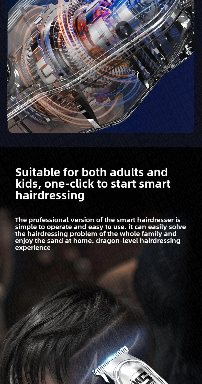 Hair Clipper Rechargeable Cordless Trimmer for Men Grooming