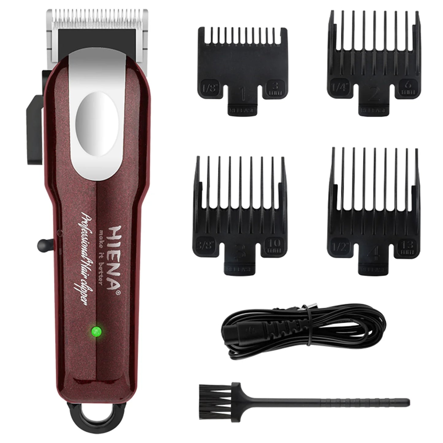 HIENA Professional Barber Hair Clippers Cordless Electric hair cutting