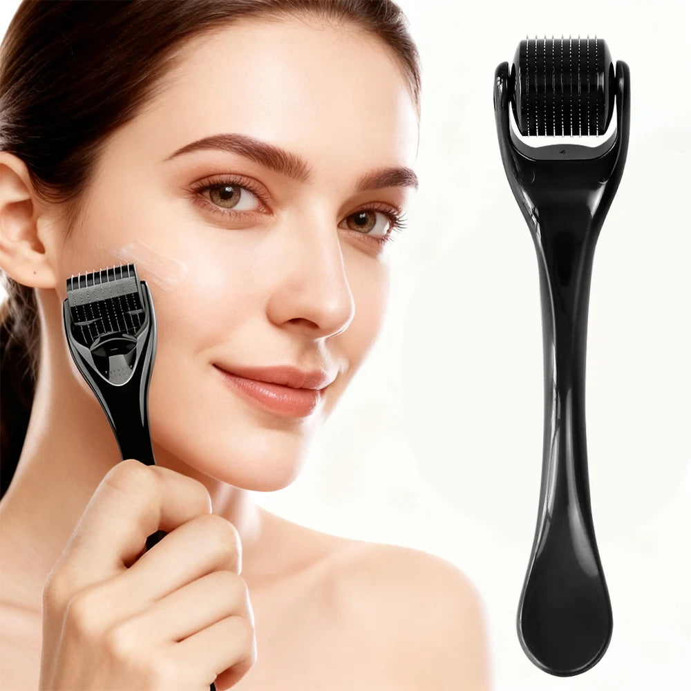 Professional Titanium Derma Roller for Facial Body Hair Growth