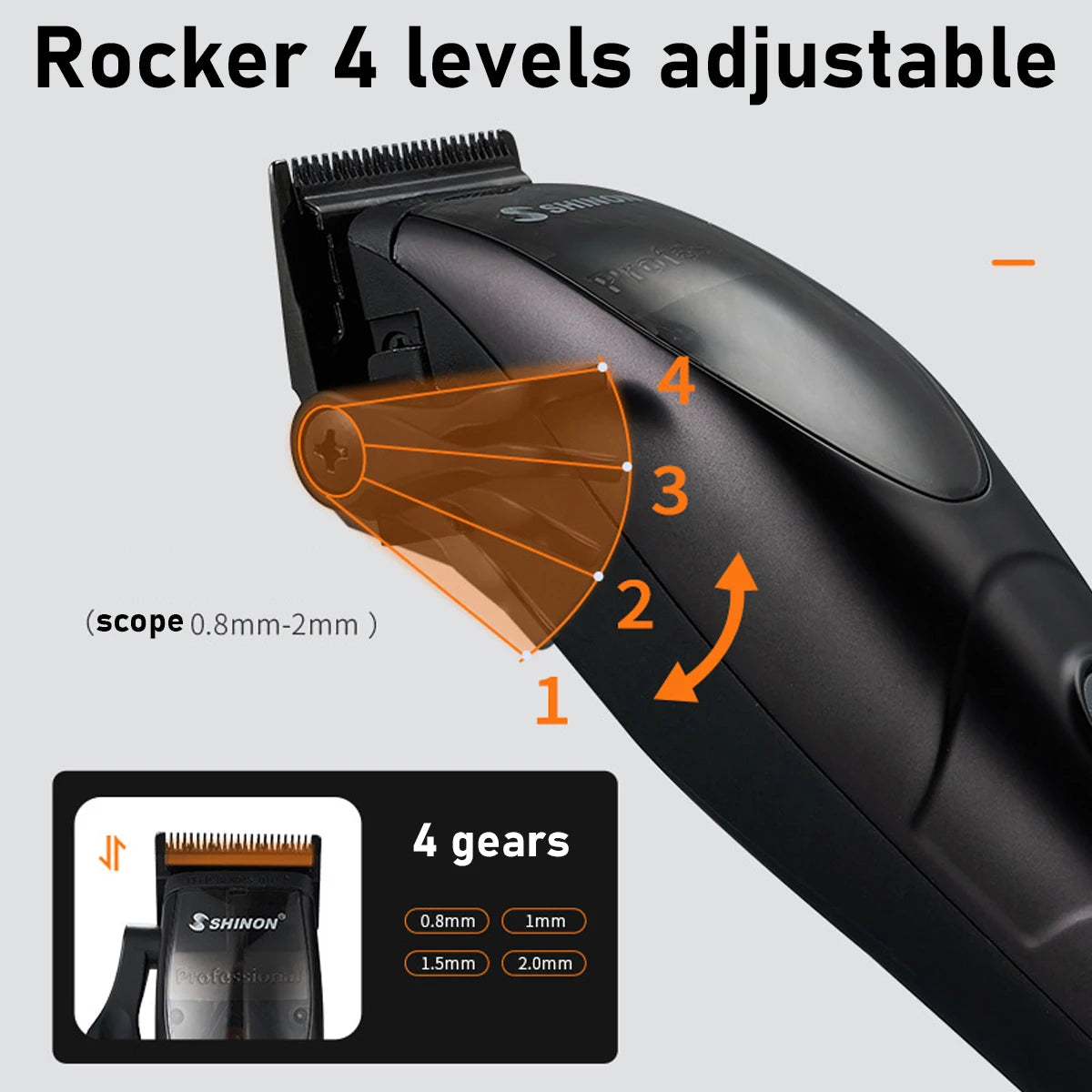 Professional Hair Clipper for Men 8500RPM Magnetic Motor