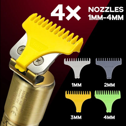 All Metal Oil Head Carving Hair Trimmer Grooming Kit