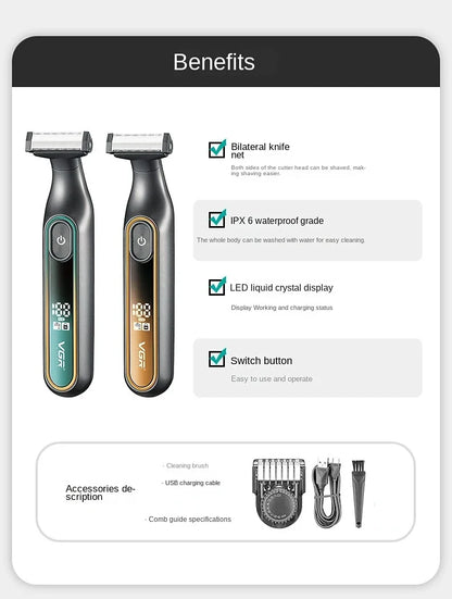 VGR Shaver Professional Shaving Machine Beard Shaver V-360