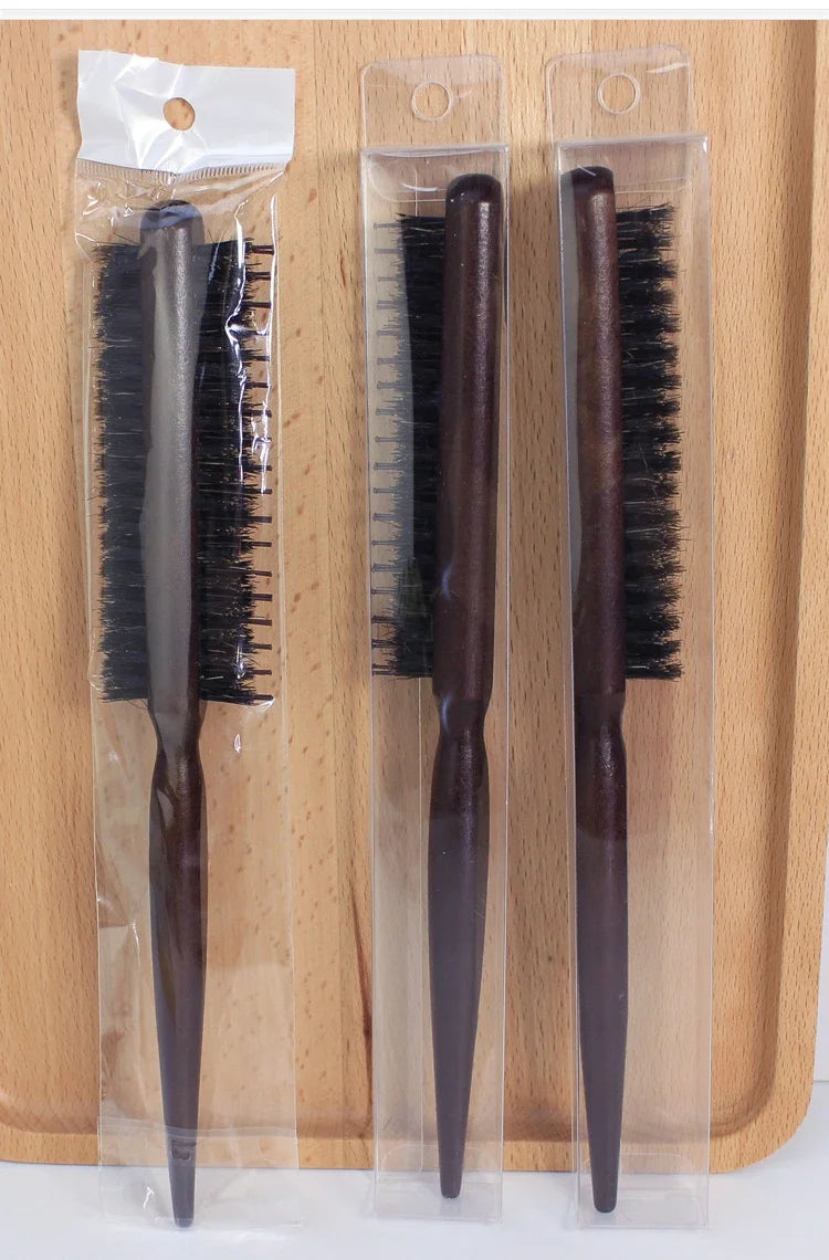 Three Rows of Boar Bristle Hair Combs for Bride's Studio Model