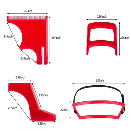 Beard Shaving Template Combs Hairline Templates