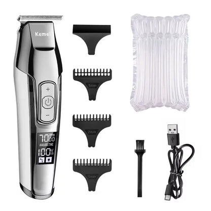 Kemei KM-5027 Original Electric Hair Clipper LCD Display