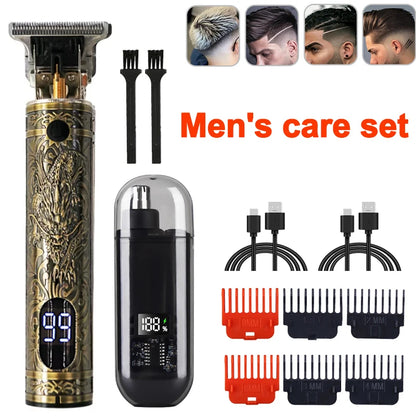 New Nose Hair Trimmer And T9 Hair Clipper Set For