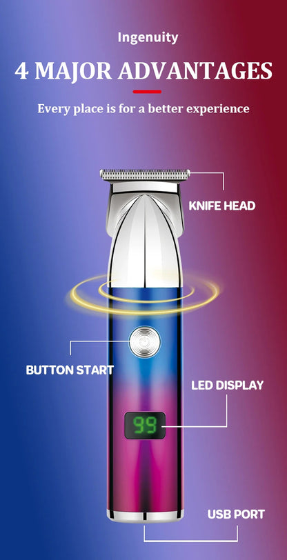 Kemei Professional Beard Trimmer for Men Rechargeable Shavers