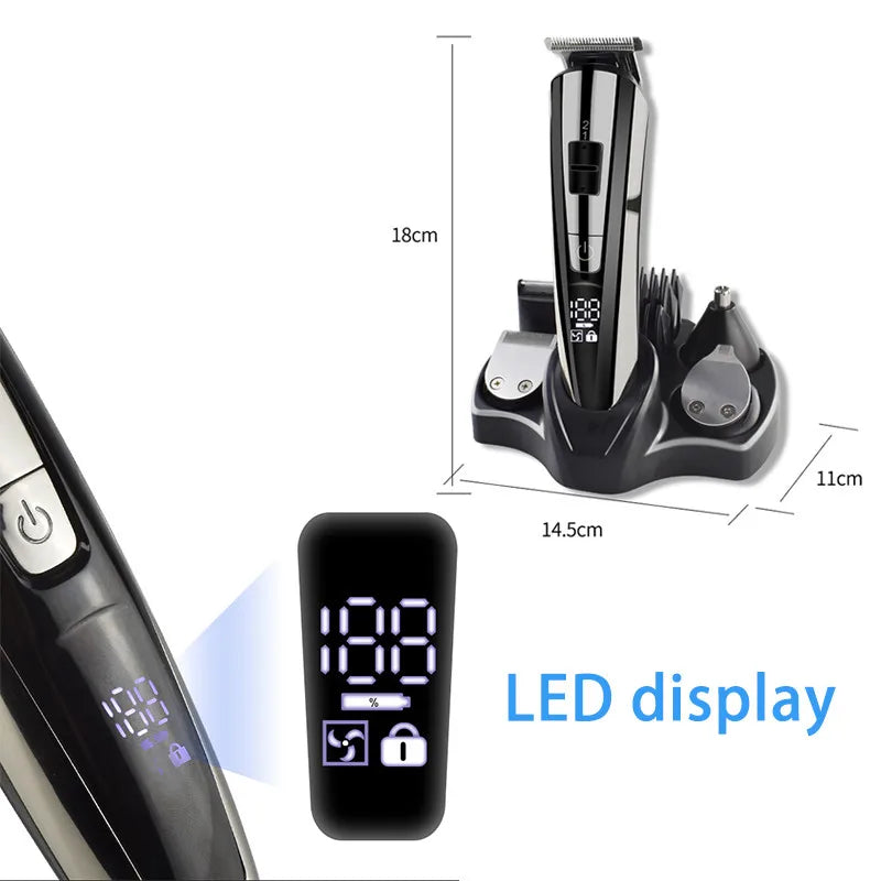 Kemei Electric Hair Clipper Beauty kit for Men Electric shaver beard trimmer