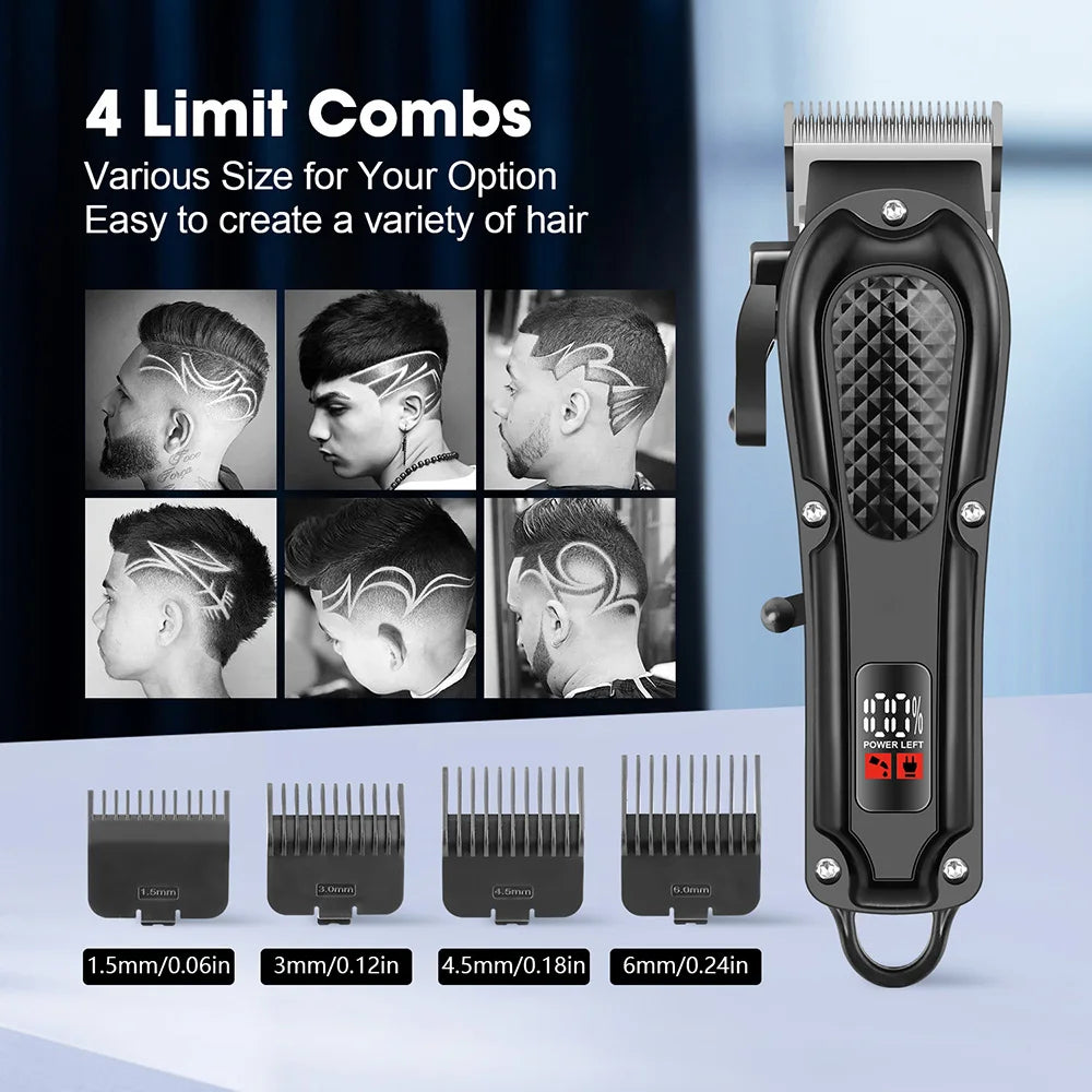 Professional Hair Clipper Cosinion - Rechargeable Hair Trimmer 160min Runtime