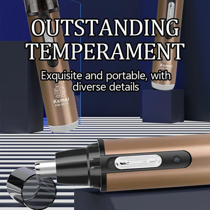 KEMEI KM-6619 electric nose hair trimmer rechargeable