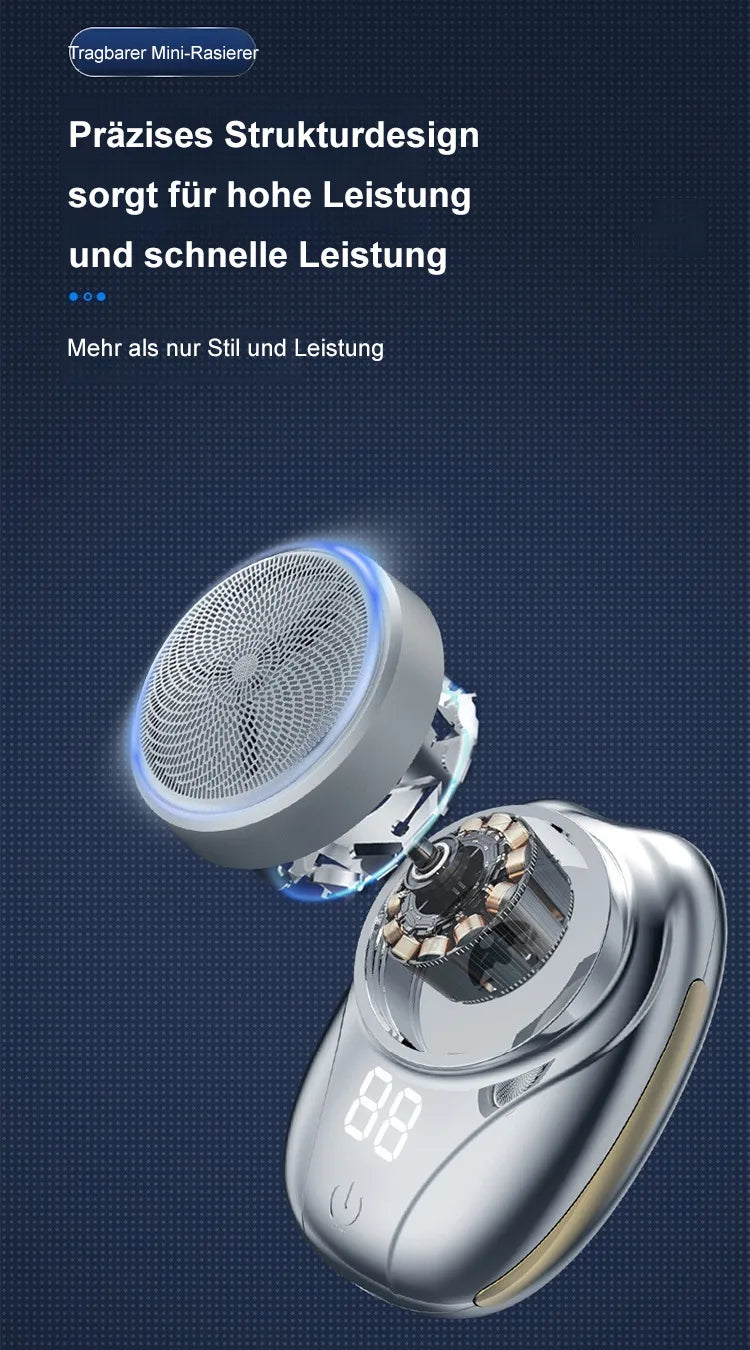 Portable rechargeable shaver full body washable shaver set