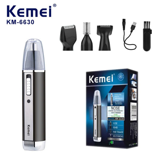 Kemei 6630, 4-in-1 Grooming Kit USB Rechargeable