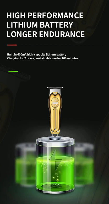 Kemei Electric Gold Silver Color Hair Trimmer Kemei Km-679