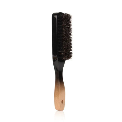 Hair Brush Wood Handle Boar Bristle Beard Comb