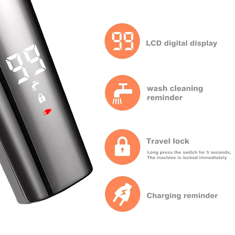 All In One Beard Hair Trimmer For Men Grooming Kit