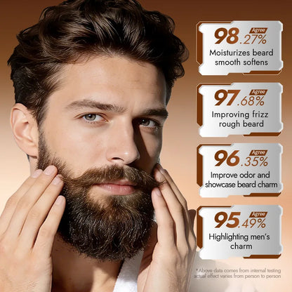 Men's Sandalwood Beard Care Balm Tame Unruly Hairs