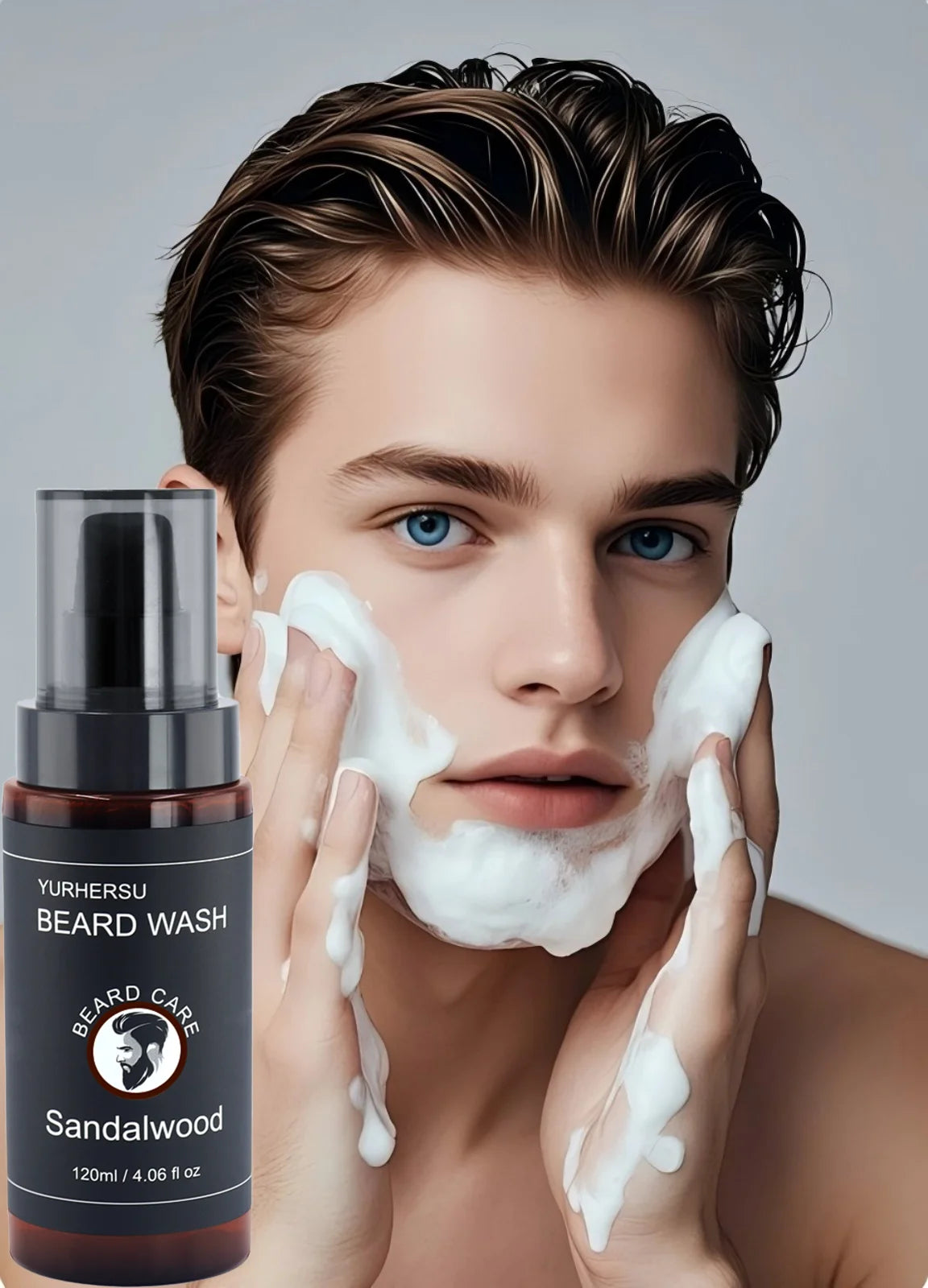 Beard Cleansing Shampoo Softens Beard Deep Cleansing