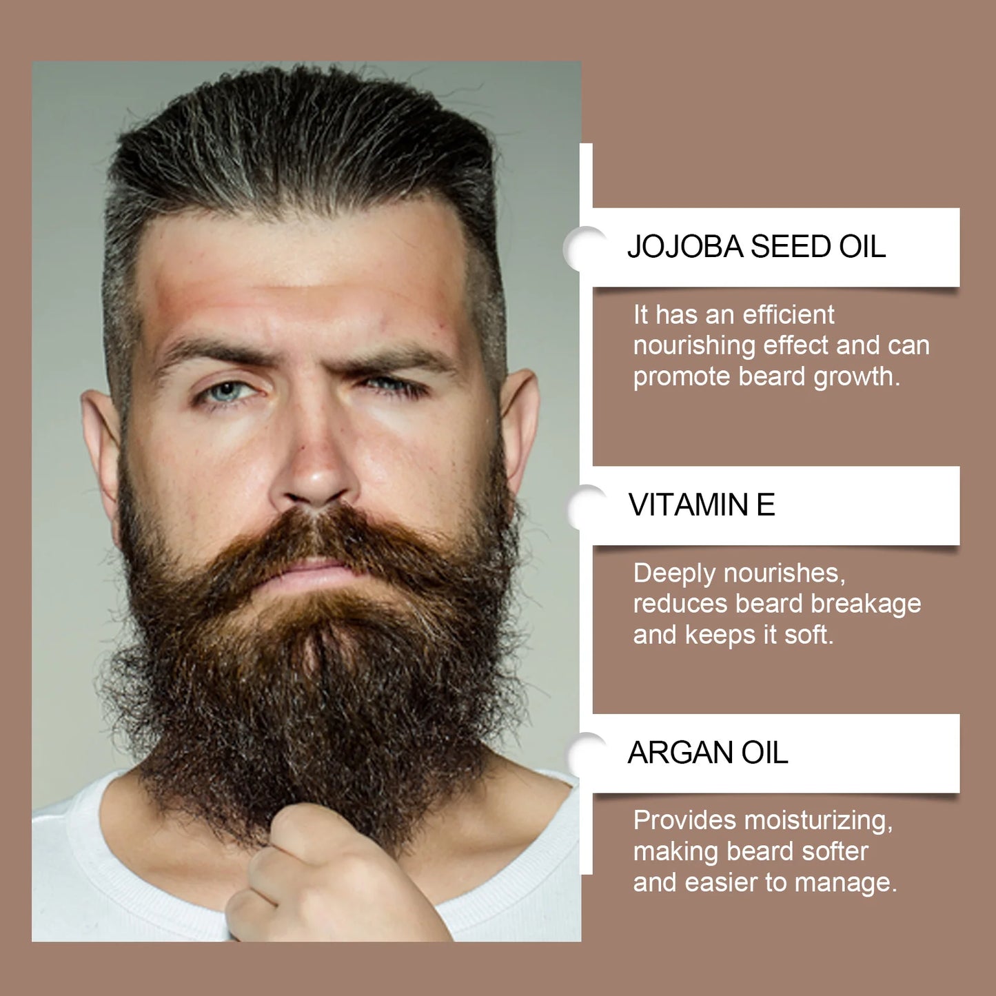 East Moon Beard Growth Care Oil Control Deep Moisturize