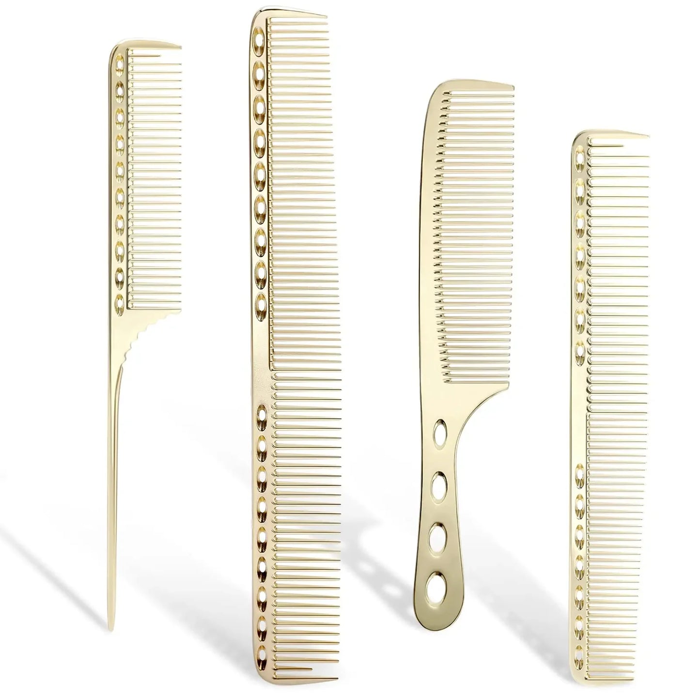 Aluminum Comb Set Barber Metal Hair Dressing Combs