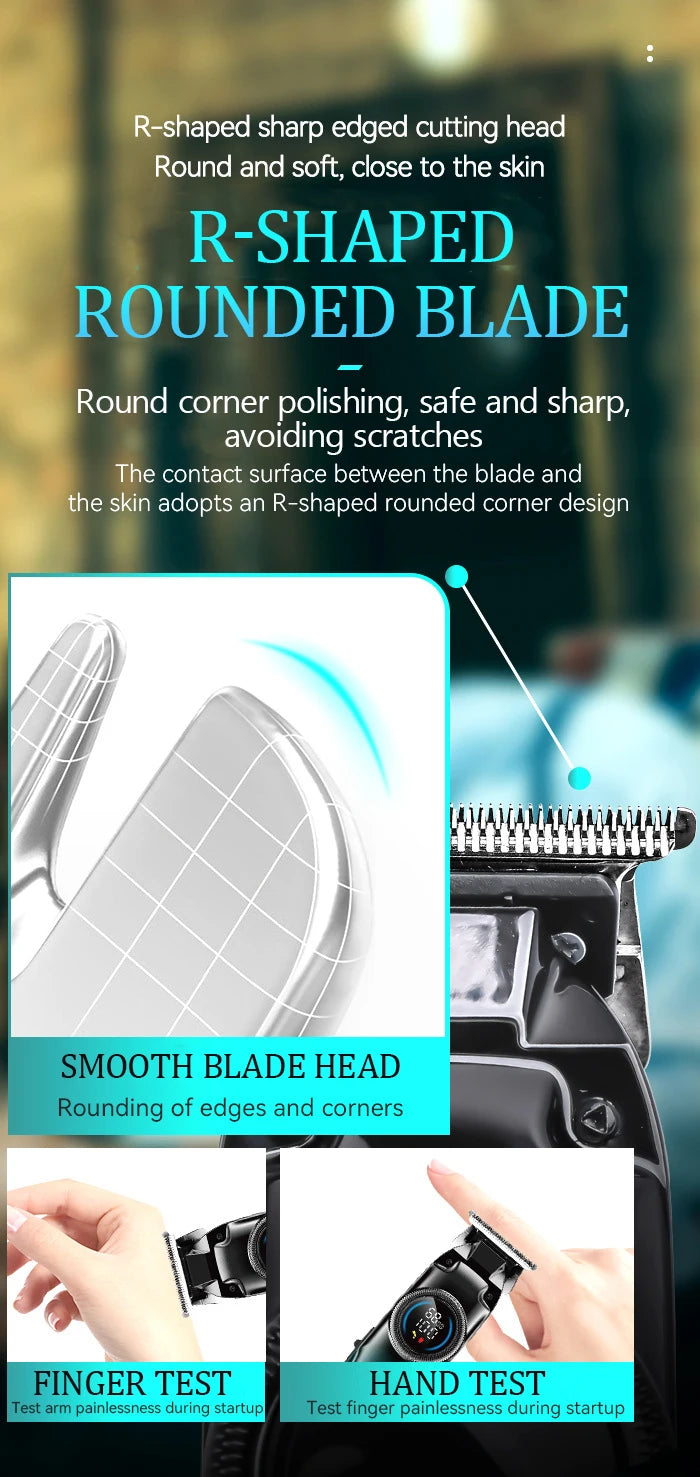 Kemei 1740 Barber Fade Hair Clippers Professional Cordless Trimmer