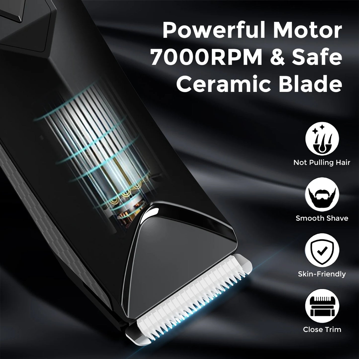 Body Hair Trimmer for Men Hair Trimmer with LED Light IPX7