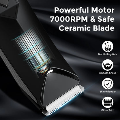 Body Hair Trimmer for Men Hair Trimmer with LED Light IPX7