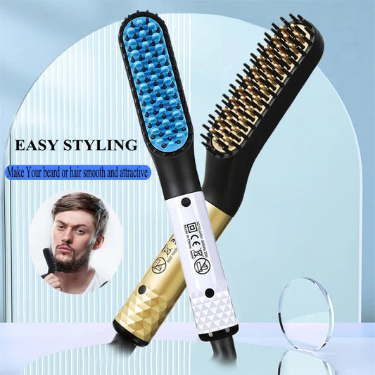 Multifunctional Quick Hair Beard Straightener Styler
