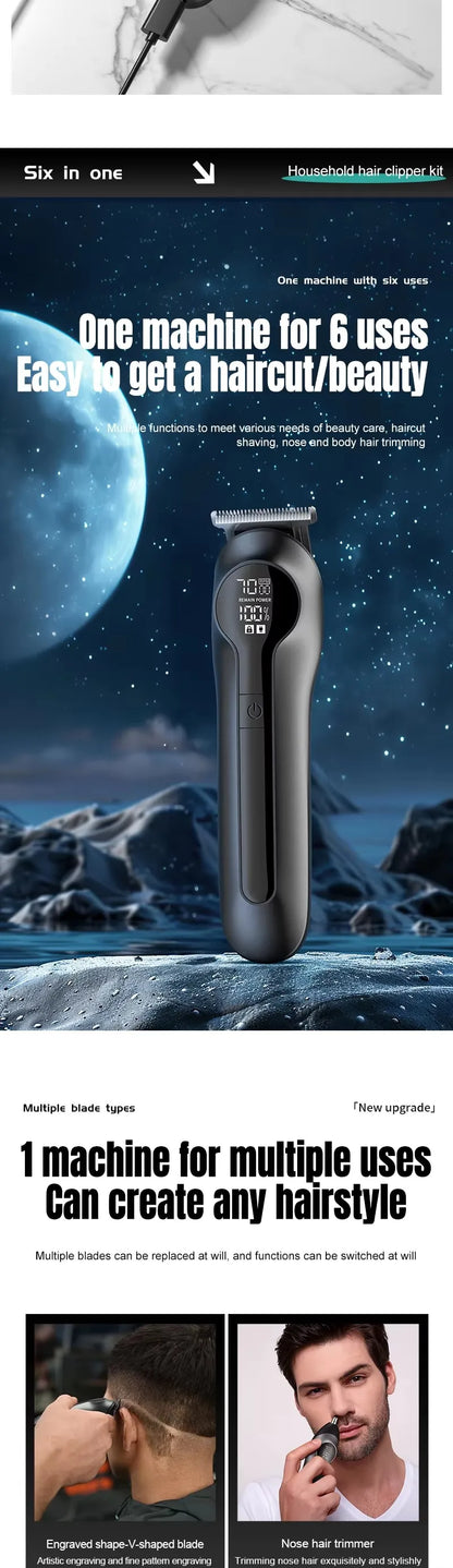 Xiaomi Youpin 6-in-1 Multifunctional Grooming Kit Hair Clipper