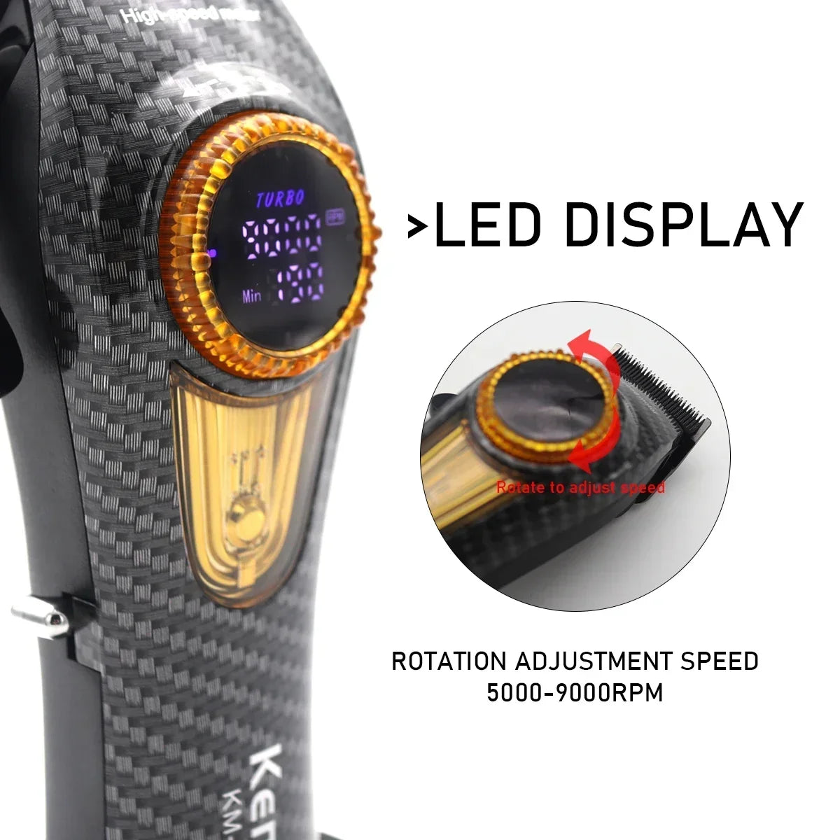 Kemei Professional Hair Clipper Adjust Hair Trimmer For Men
