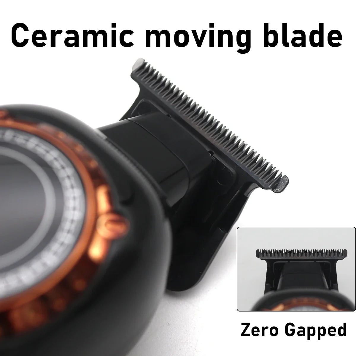 Kemei KM-999 Hair Trimmer for Men DLC T-Blade Zero Gapped