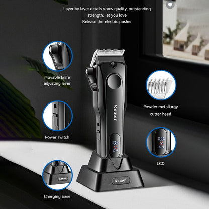 Original Kemei All Metal Hair Trimmer Men Barber Shop Hair Clipper