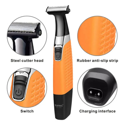 Kemei KM-1910 Waterproof Electric Shaver Eyebrow Trimmer