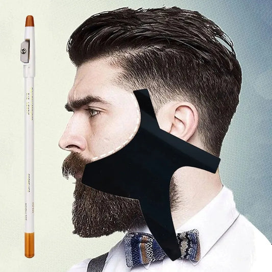 Beard Lineup Guide Template Kit White Pencil Shaper