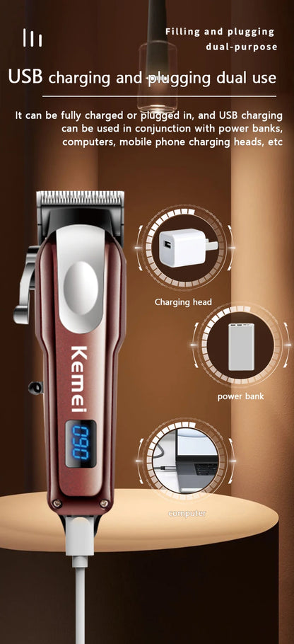 KEMEI Hair Clippers for Men Trimmer for Professional Beard Trimmer