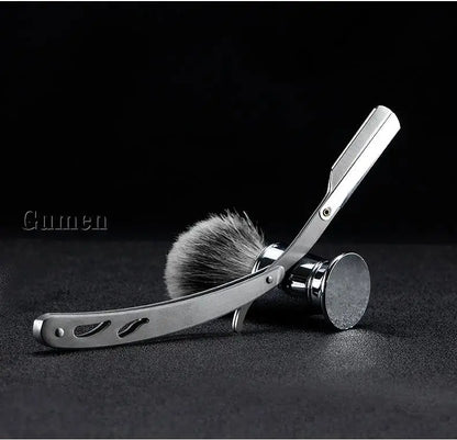 Men Straight Barber Edge Razors Pro Stainless Steel Folding Shaving G1220