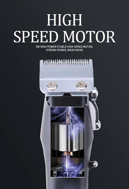 Kemei Cordless Professional Hair Clipper Barber Trimmer  Kit KM-2617