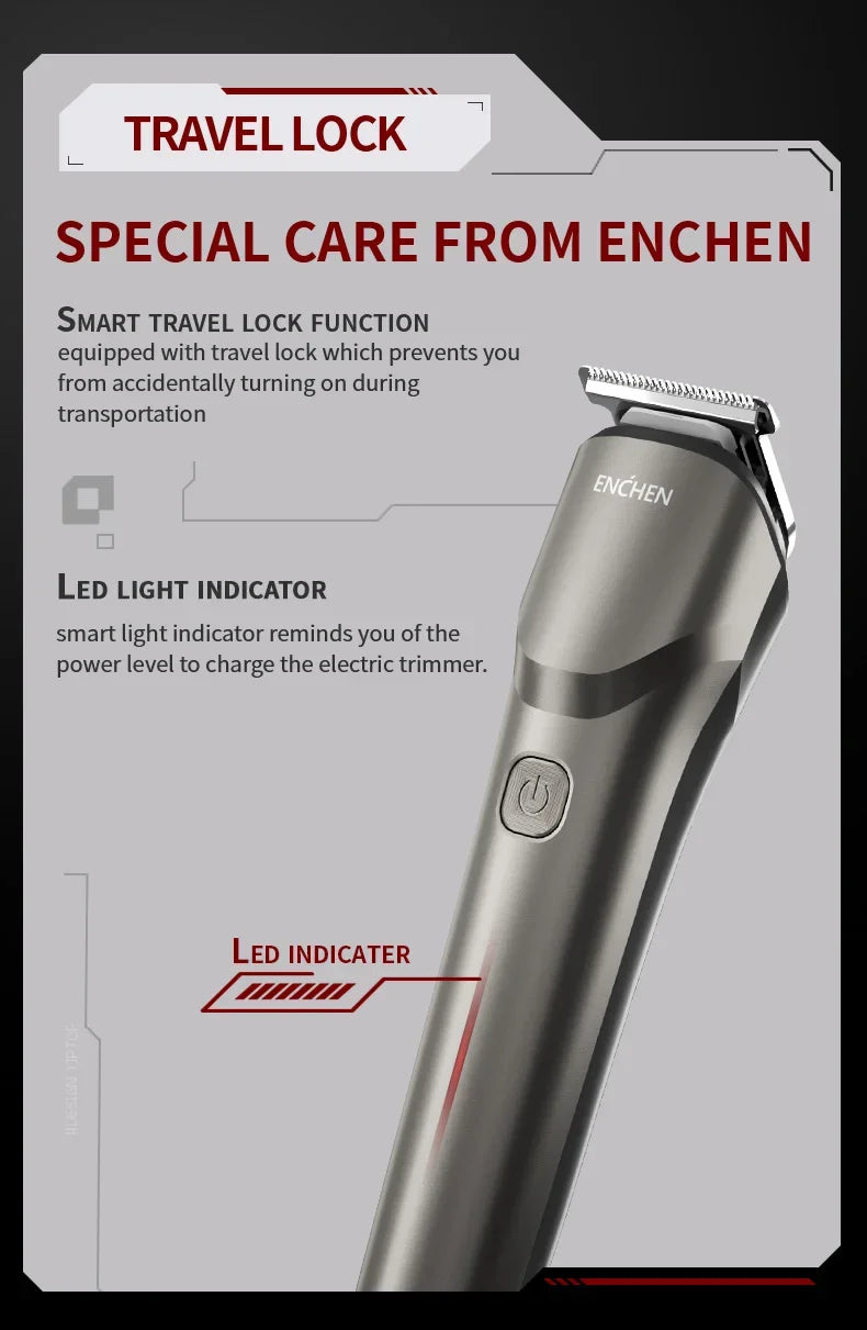 ENCHEN Hair Trimmer Professional Hair Clipper Hair Cutting Machine