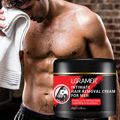 Men'S Painless Hair Removal Cream Mild Non Irritating Hair Removal