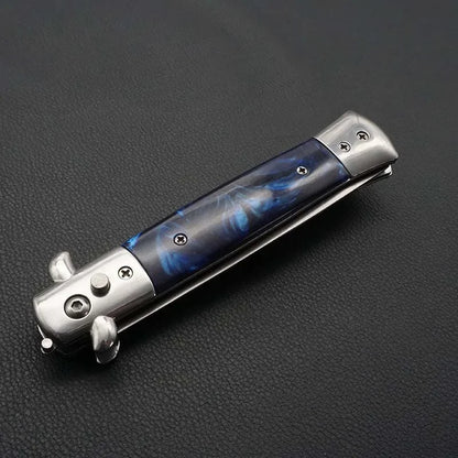 Stainless Steel Foldable Automatic Combs Butterfly Pocket Comb