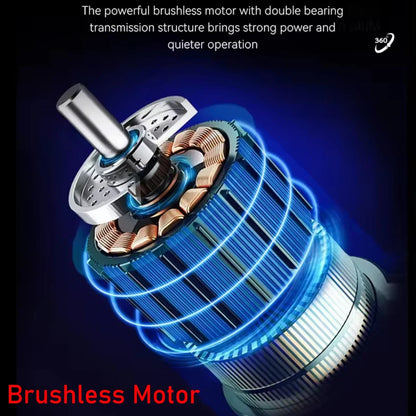 Kemei KM-2796 9000RPM Brushless Motor DLC Blade LCD Hair Cutting