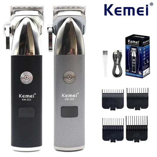 Kemei KM-253 Professional Hair Clipper USB Charging Hair Cutting