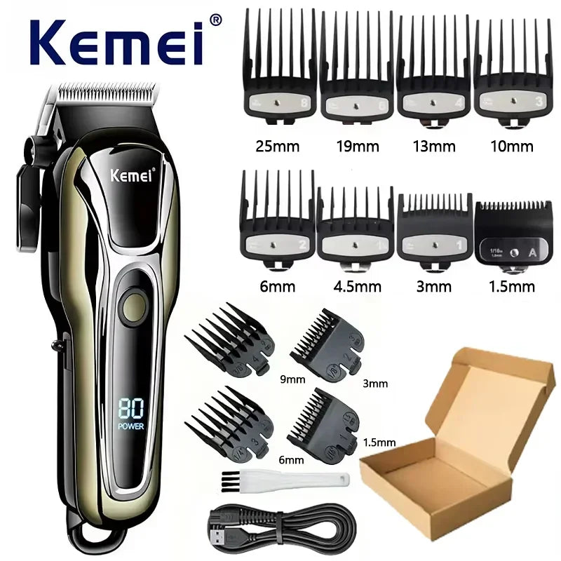 Kemei USB Rechargeable Electric Hair Clipper KM-PG1990A