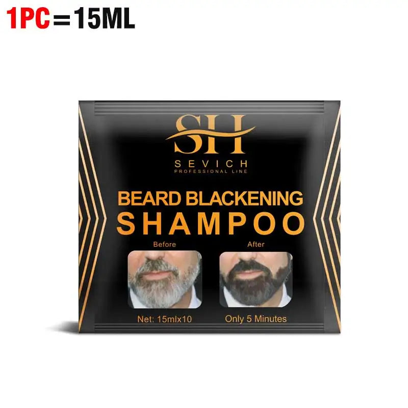 Natural Hair Dye Black Beard Shampoo Beard Coloring