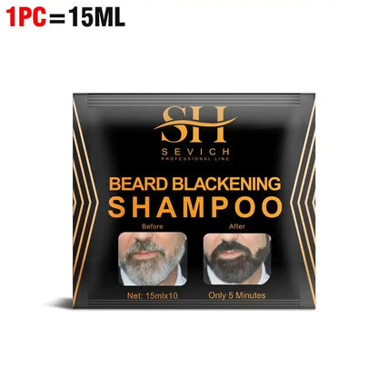 Natural Hair Dye Black Beard Shampoo Beard Coloring