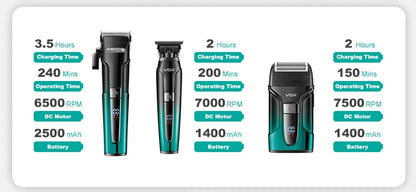 VGR V-694 3-in-1 Hair Trimming Set Professional High end Hair Clipper