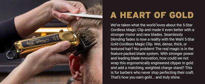 Wahl Cordless Hair Clipper 5 Star Magic Clip, Senior Legend